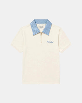 Adam Sport Polo - Cream/Sky - Erwachsene