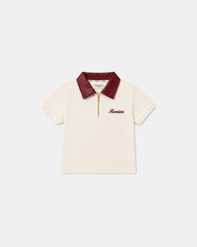 Adam Sport Poloshirt - Creme/Bordeaux (Junge)