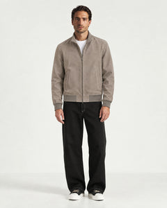Blouson Faux Suede - Gris - Adulte