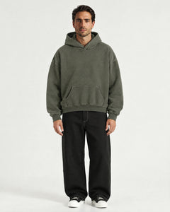 Hoodie épais - Olive - Adulte
