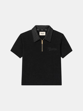 Adam Sport Poloshirt - Schwarz/Schwarz - Jungen