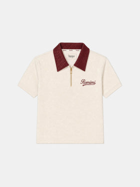 Adam Sport Poloshirt - Creme/Bordeaux (Junge)