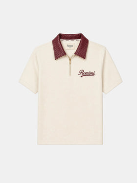 Adam Sport Poloshirt – Creme/Bordeaux