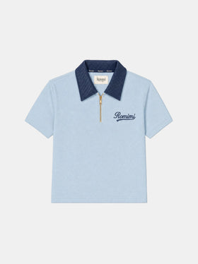 Polo Adam Sport - Bleu Ciel/Marine - Garçon