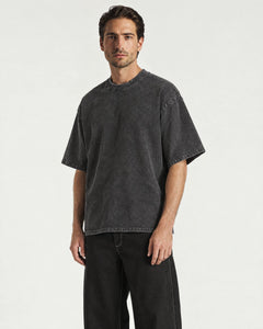 Washed Heavy Tee - Black - Adult