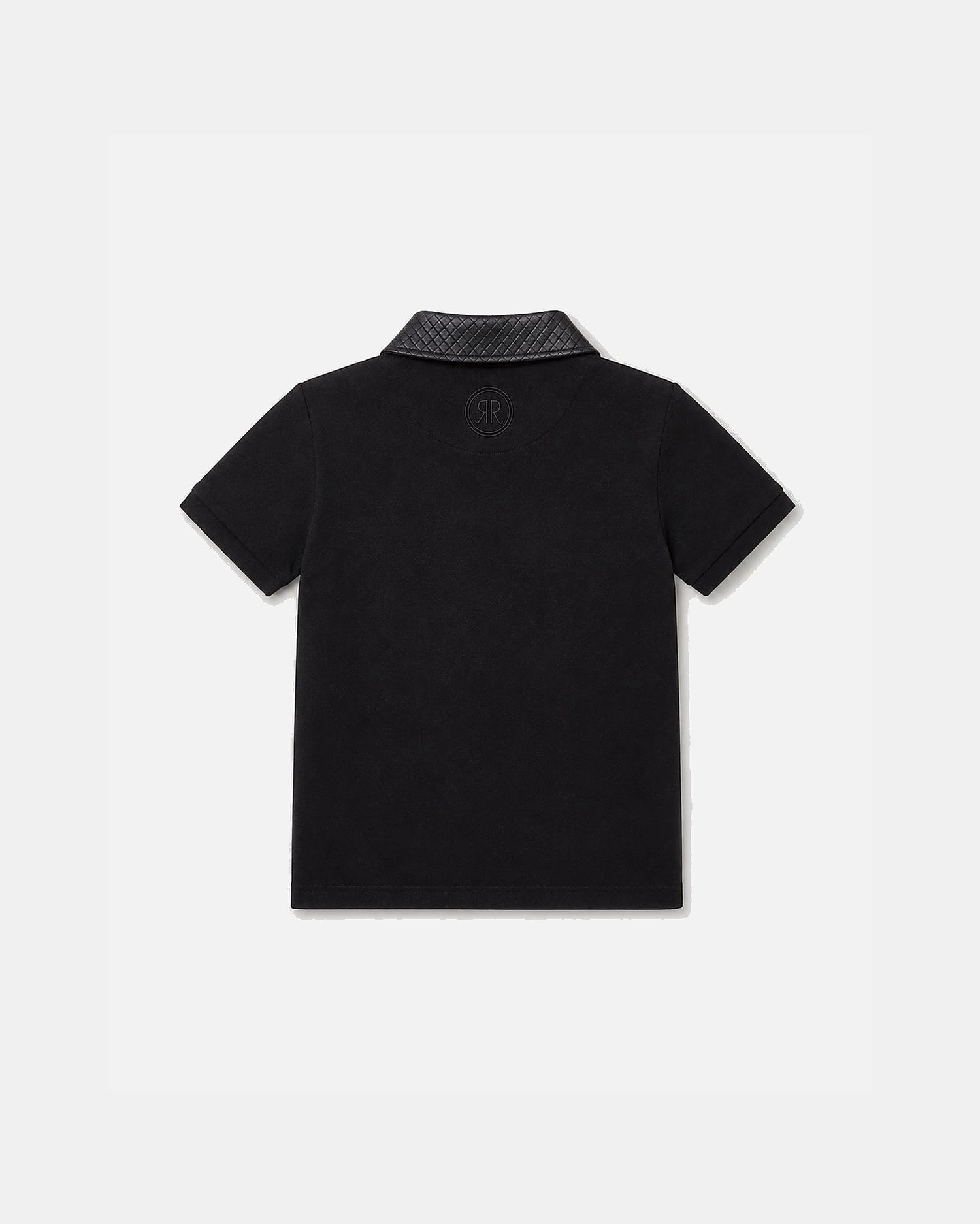 Adam Sport Poloshirt - Schwarz/Schwarz - Jungen