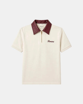 Adam Sport Poloshirt – Creme/Bordeaux
