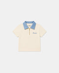 Adam Sport Polo - Creme/Himmelblau - Junge