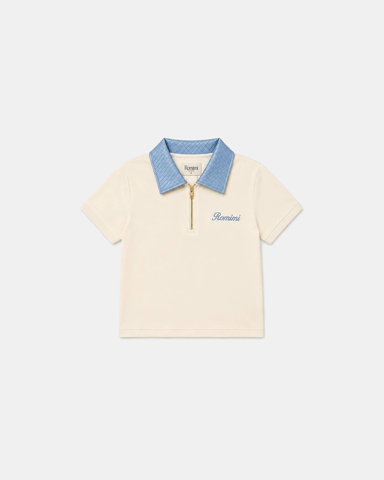 Adam Sport Polo - Creme/Himmelblau - Junge