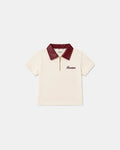 Adam Sport Poloshirt - Creme/Bordeaux (Junge)