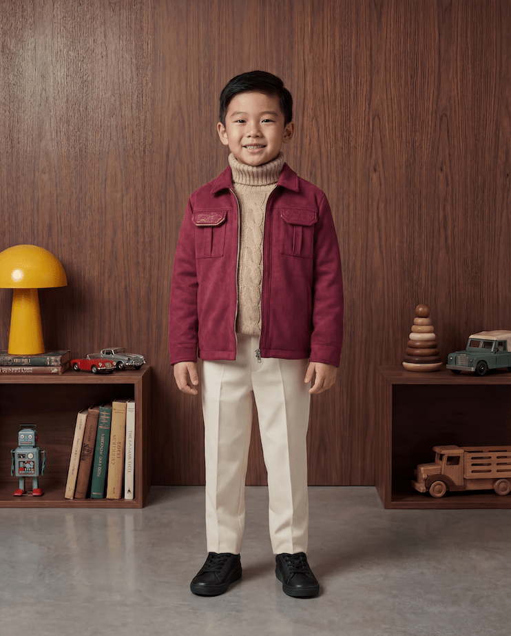 Atelier Suede Jacket - Boy - romimi - matching outfits romimi