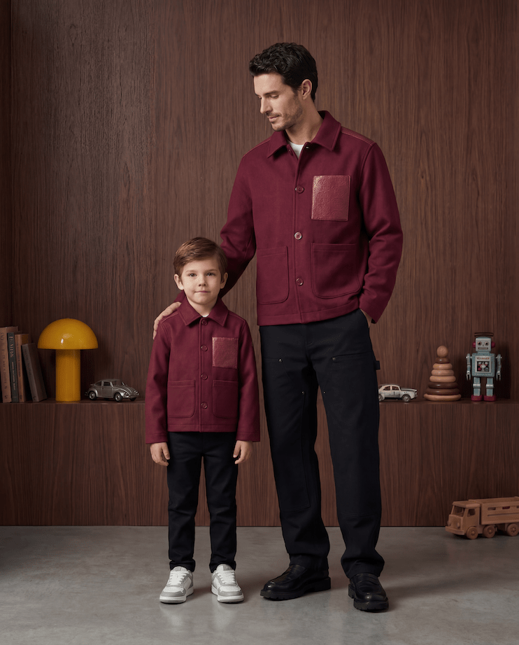 Atelier Wool Overshirt - Boy - romimi - matching outfits romimi