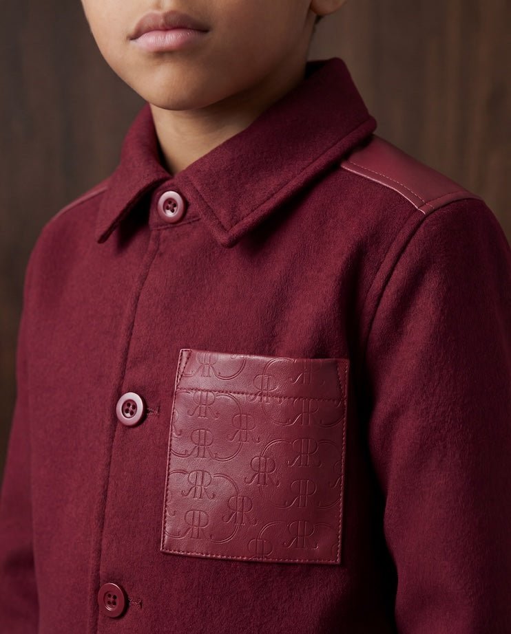 Atelier Wool Overshirt - Boy - romimi - matching outfits romimi