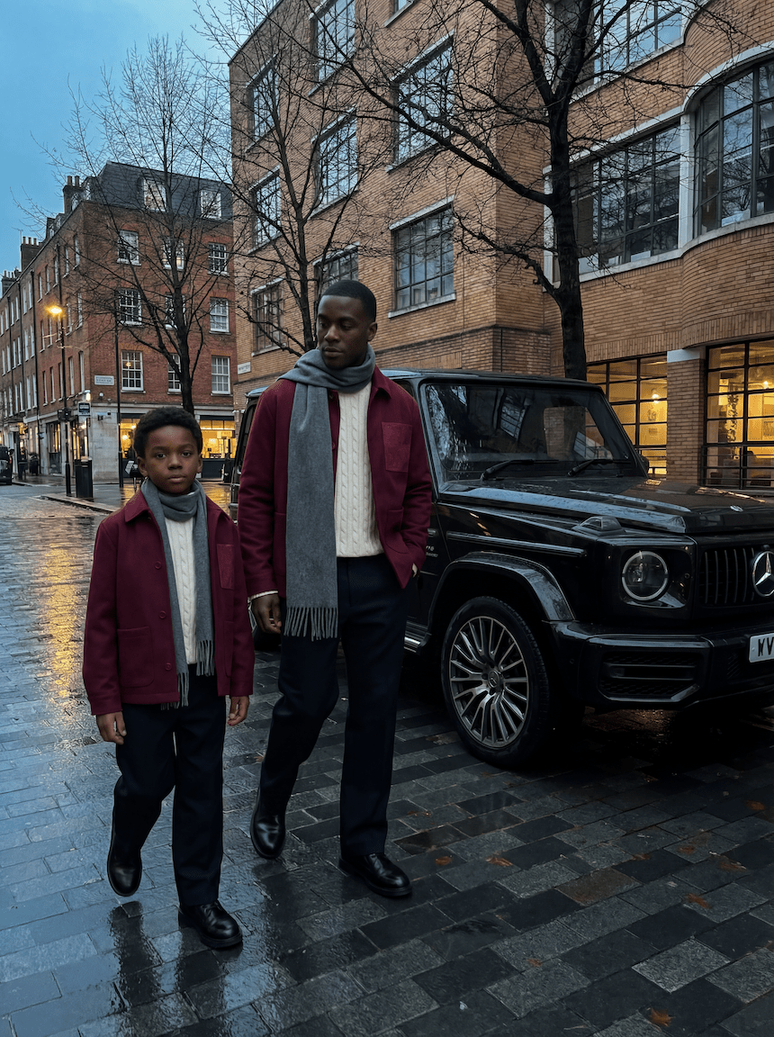 Atelier Wool Overshirt - Boy - romimi - matching outfits