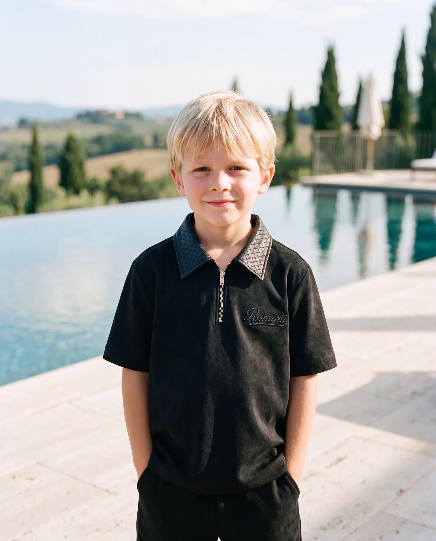 ROMIMI Adam Sport Polo black — boy