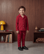 Christmas Eve Pleat Pant - Boy - romimi - matching outfits romimi