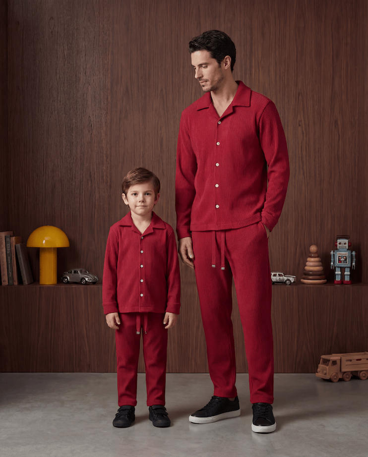 Christmas Eve Pleat Pant - Boy - romimi - matching outfits romimi