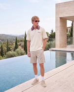 ROMIMI Adam Sport Polo cream & burgundy — men