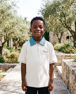 ROMIMI Adam Sport Polo cream & teal — boy