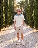 ROMIMI Adam Sport Polo cream & teal — men