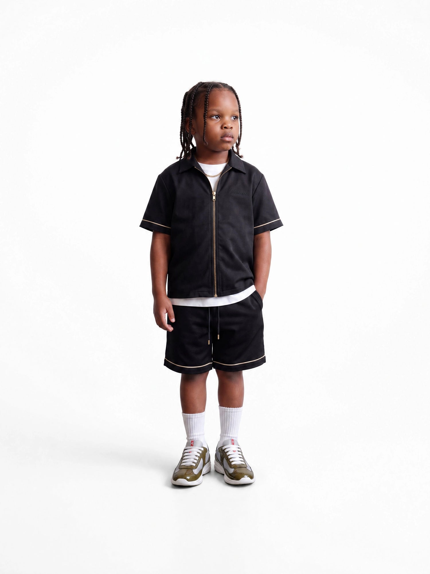 Paul Track Shorts Schwarz - Junge