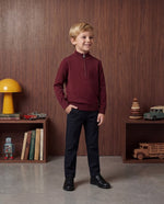 Merino Heritage Quarter - Zip - Boy - romimi - matching outfits romimi