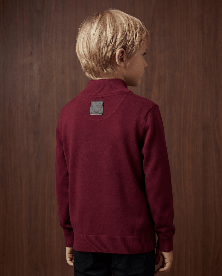 Merino Heritage Quarter - Zip - Boy - romimi - matching outfits romimi