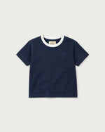 Romimi Alex Contrast Collar Tee for kids, front view