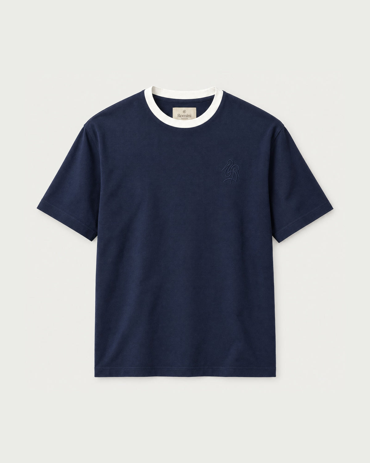 Romimi Alex Contrast Collar Tee, front view