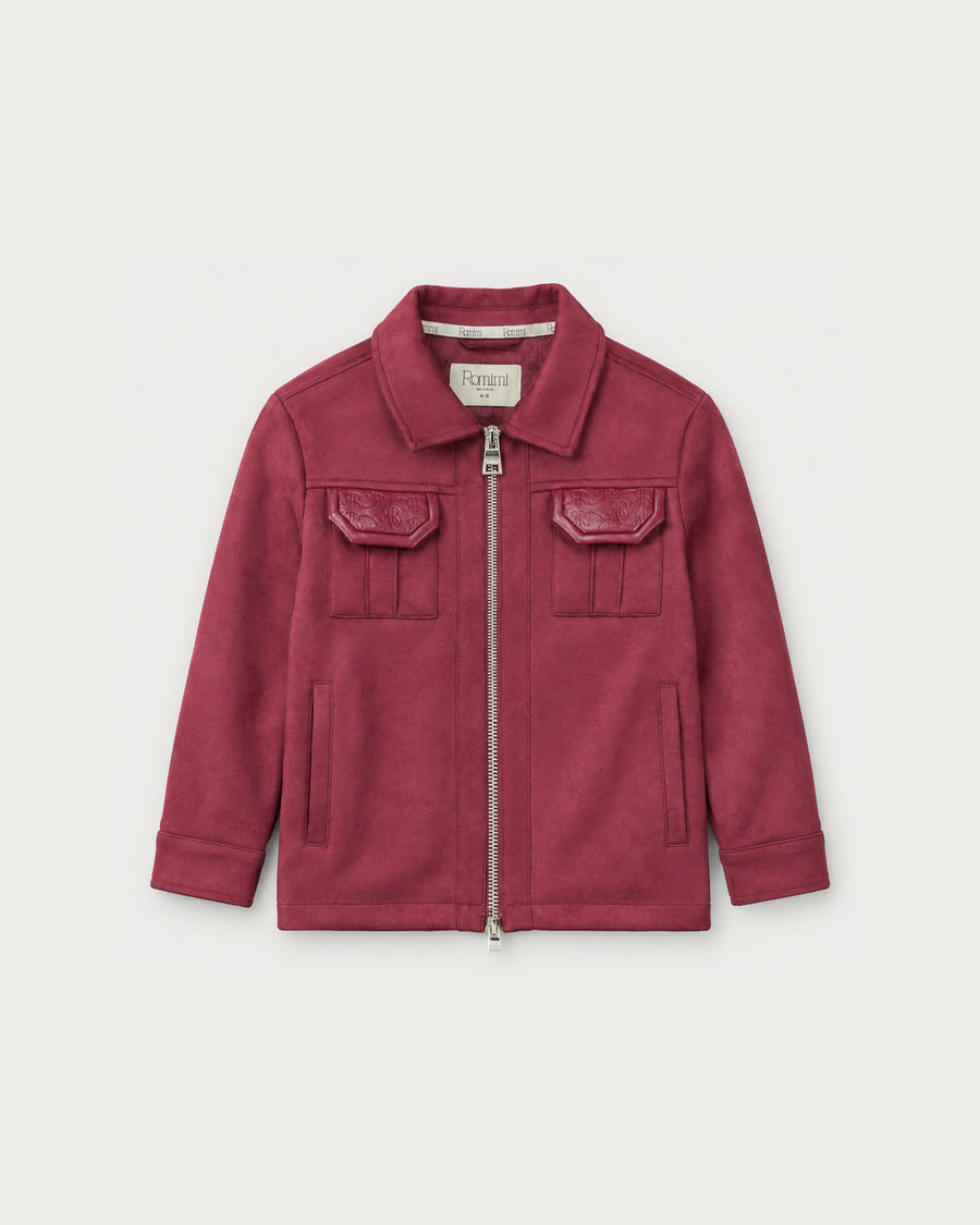 Romimi Atelier Suede Jacket for kids, front view