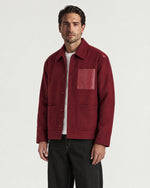 Man wearing the Romimi Atelier Overshirt, front view