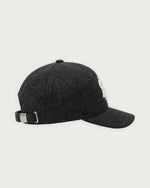 Romimi Baseball Cap in Black, adult product shot, back view