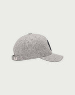 Romimi Baseball Cap in Grey Melange, kids product shot, back view