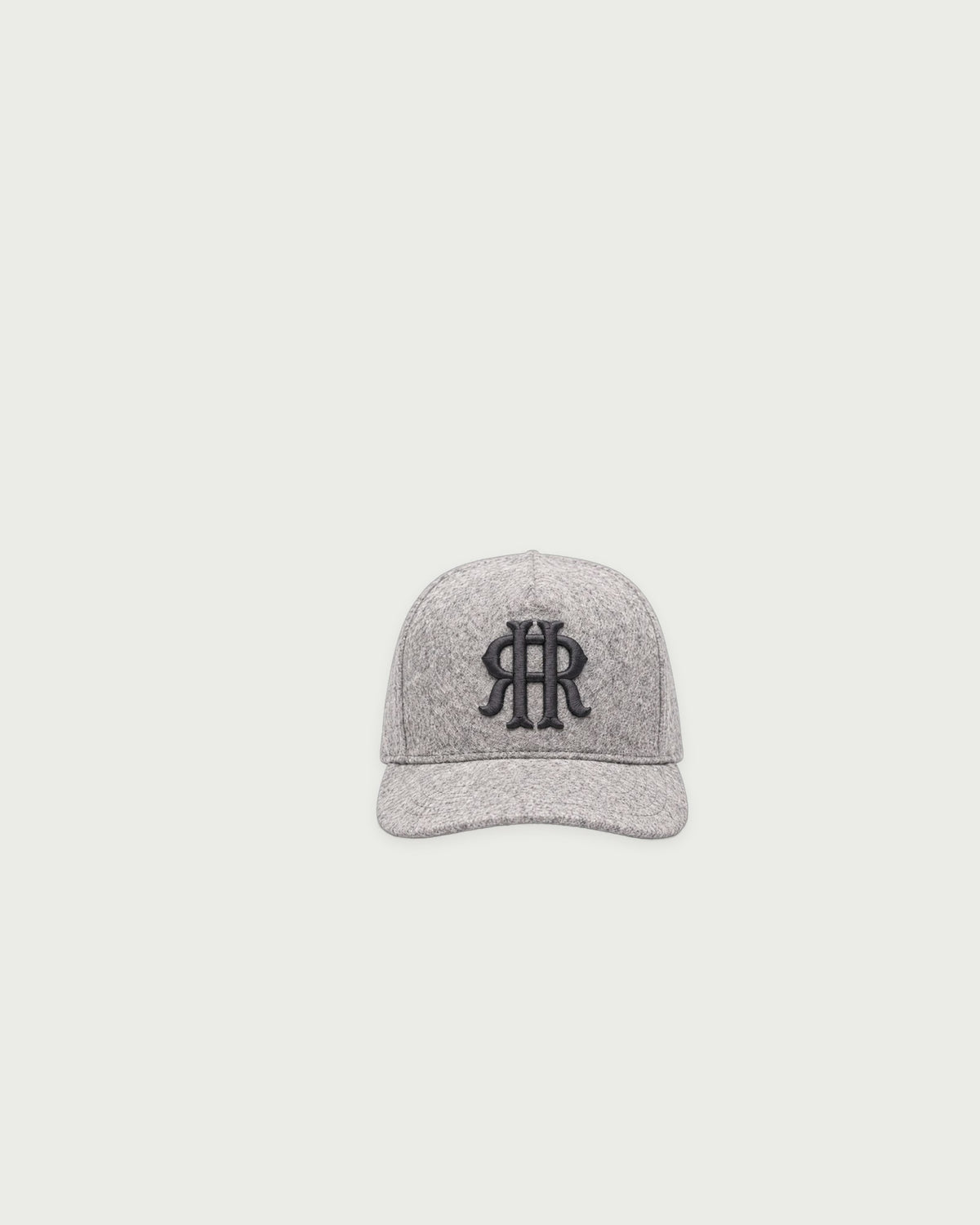 Romimi Baseball Cap in Grey Melange, kids product shot, front view