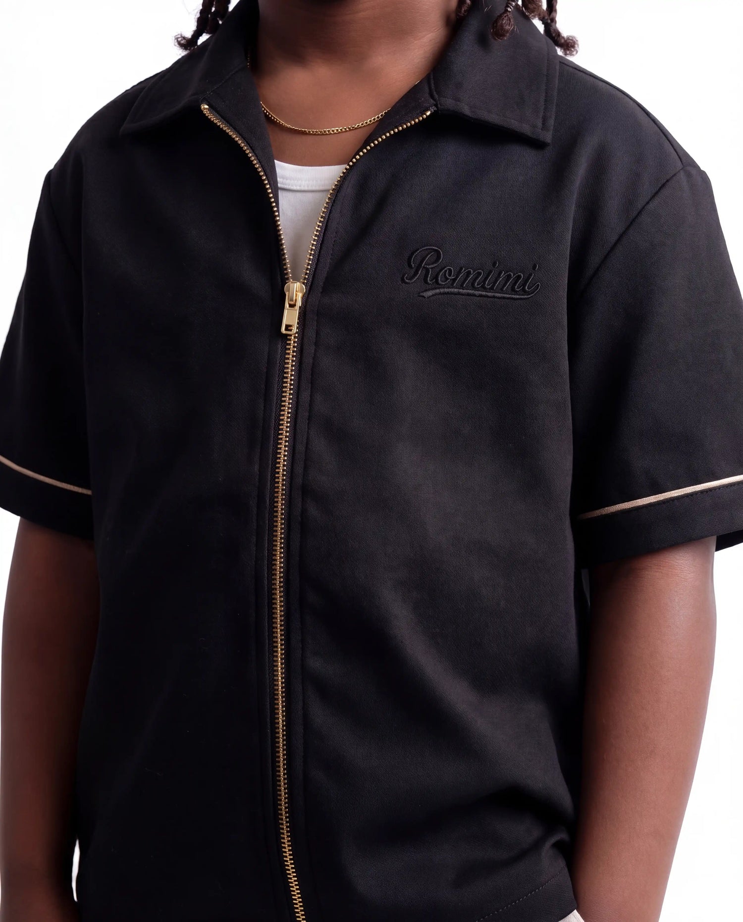 Paul Track Zip Top Noir - Garçon