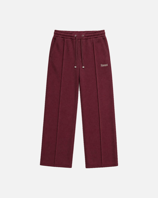 Romimi Bond Signature Jogger in burgundy, men product shot, front view