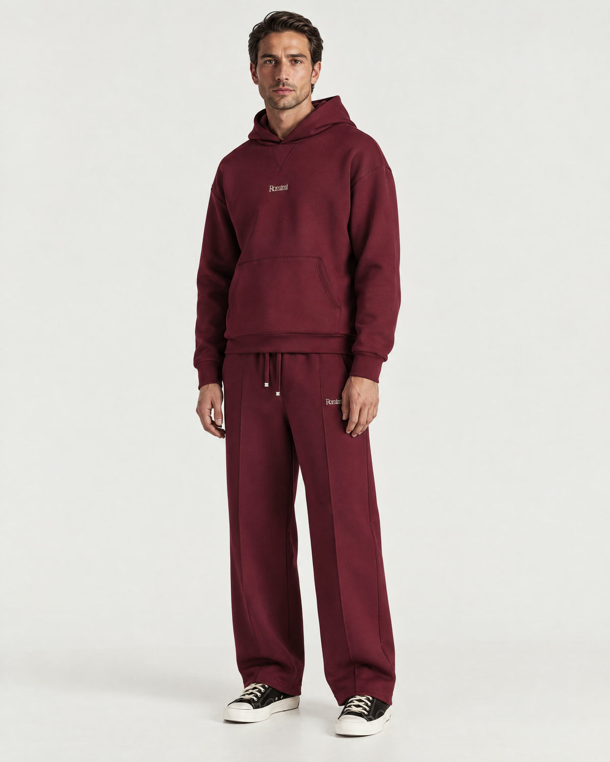 Man wearing the Romimi Bond Signature Jogger, front view