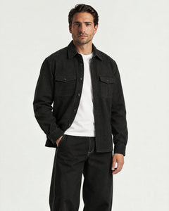 Surchemise brossée - Noir - Adulte