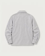 Romimi Brushed Overshirt in Grey, back view