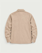 Romimi Brushed Overshirt in Khaki, back view