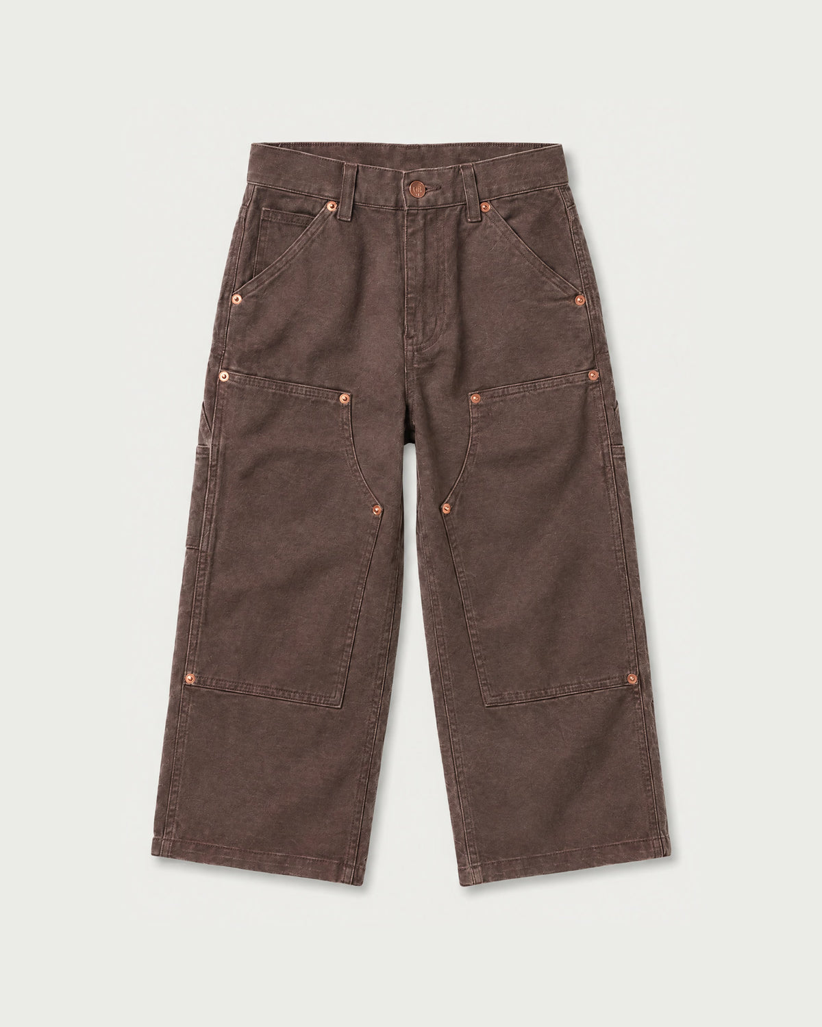 Romimi Carpenter Pant - Chocolat for kids, front view