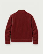 Romimi Corduroy Harrington in Burgundy, back view