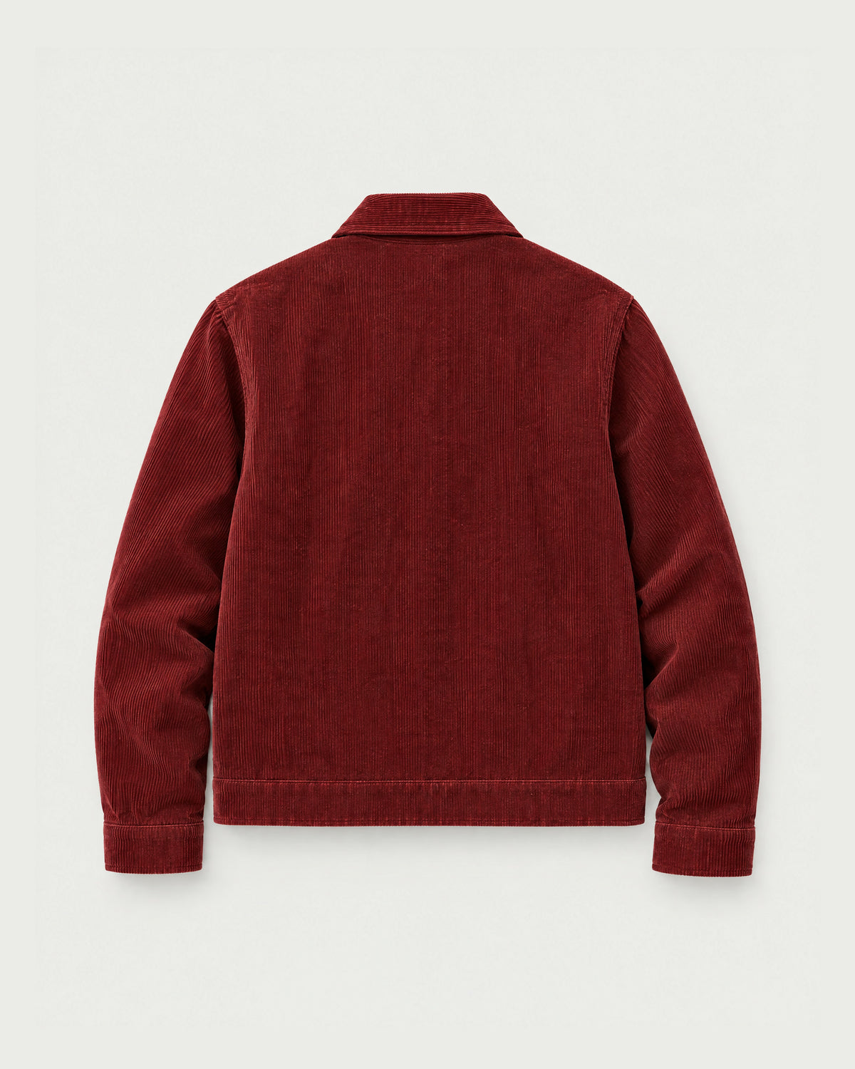 Romimi Corduroy Harrington in Burgundy, back view