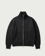 Romimi Core Zip Sweater in Black, adult product shot, front view