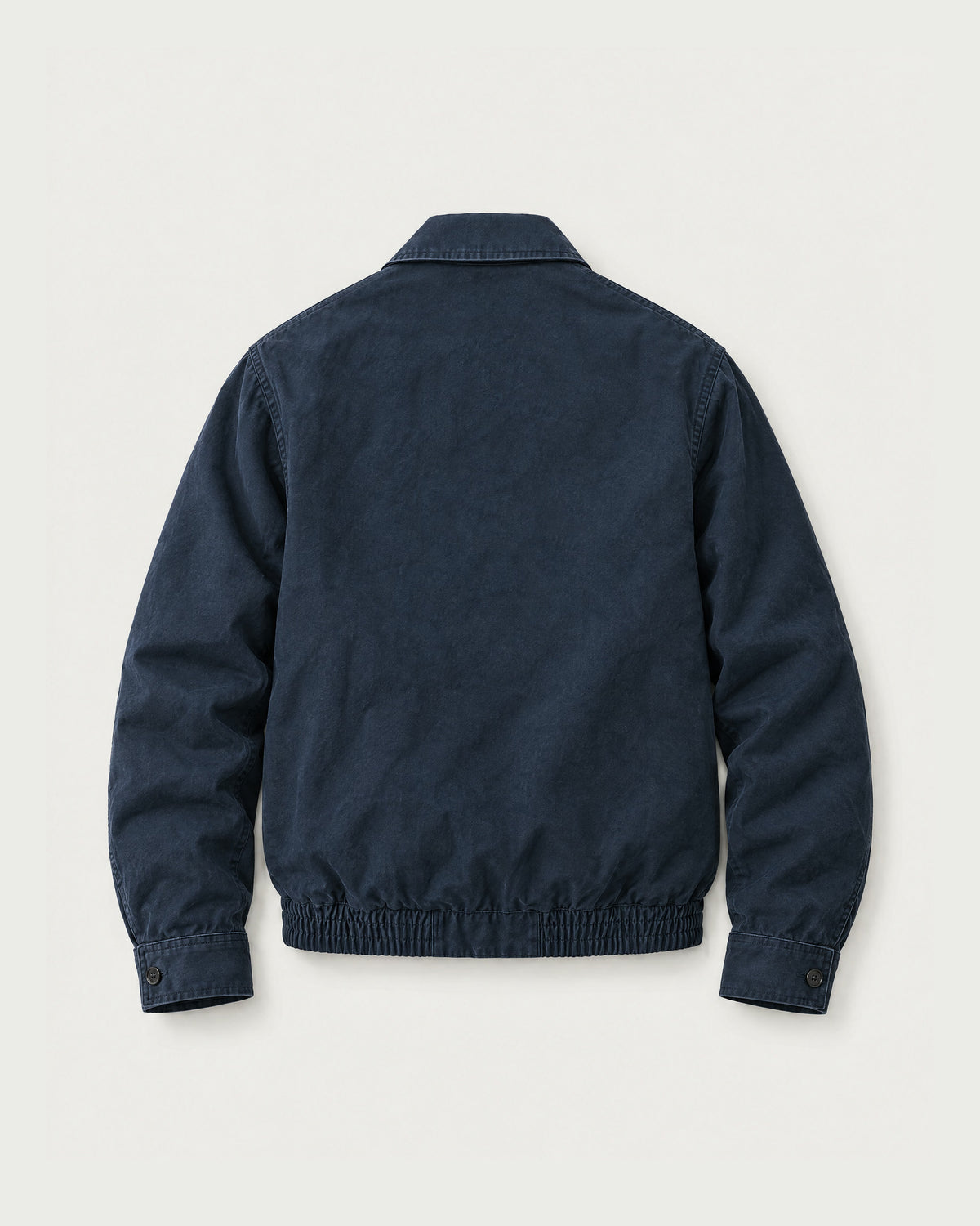 Romimi Cotton Twill Harrington in Navy, back view