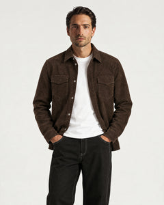 Surchemise Faux Suede - Chocolat - Adulte