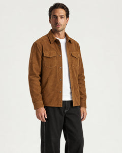 Surchemise Faux Suede - Cognac - Adulte