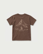 Romimi Graphic Tee - Chocolat for kids, back view