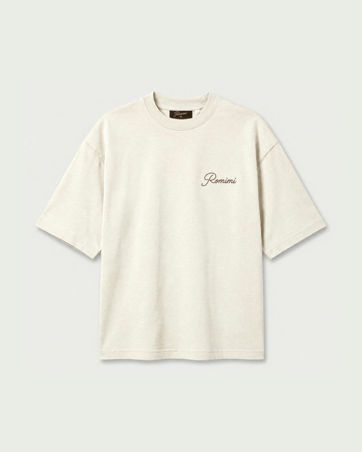 Romimi Graphic Tee - Beige, front view