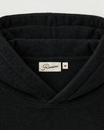 Romimi Heavyweight Hoodie in Black, label close-up